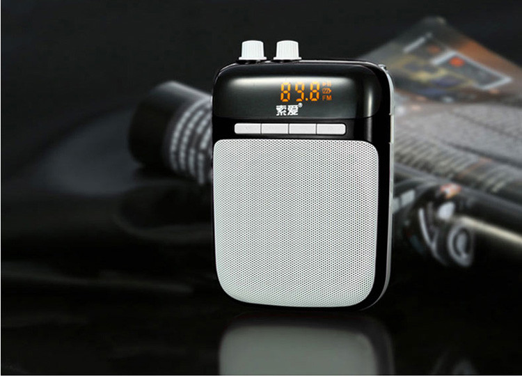 索爱s-318扩音器教学导游促销教师专用扩音器小蜜蜂腰挂扩音器 黑色