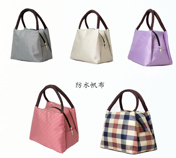 新款便当包牛津防水帆布饭盒袋 妈咪包女士手