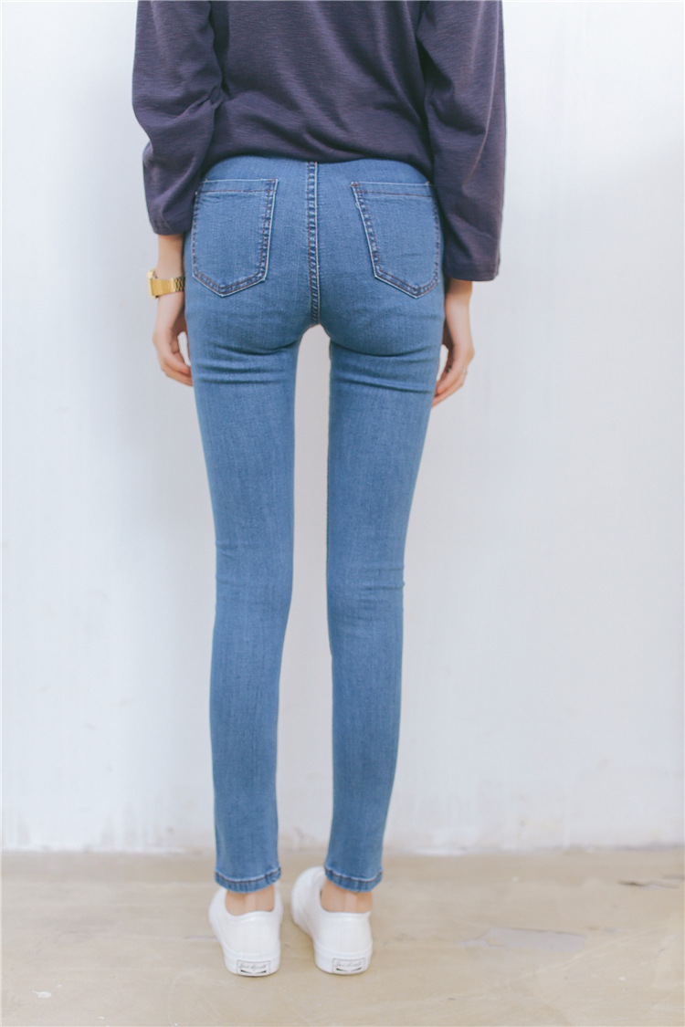 902新款2016春秋装新款牛仔裤女小脚铅笔裤弹力修身长裤子韩版潮百搭