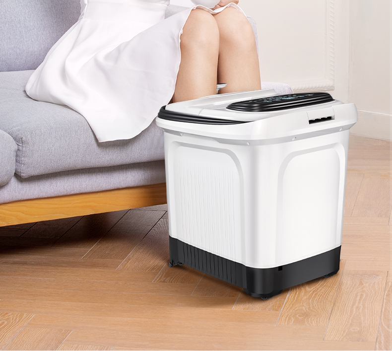 奥克斯aux泡脚桶足浴盆全自动加热恒温电动按摩足疗神器熏蒸泡豪华