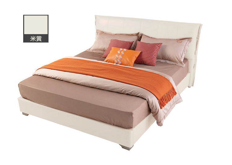 穗宝皮艺床床18米15米单双人床现代简约主卧室软床床架纳维亚之邦