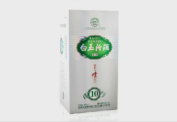 汾酒 白玉汾酒 40度 225ml 单瓶装 清香型白酒 小酒