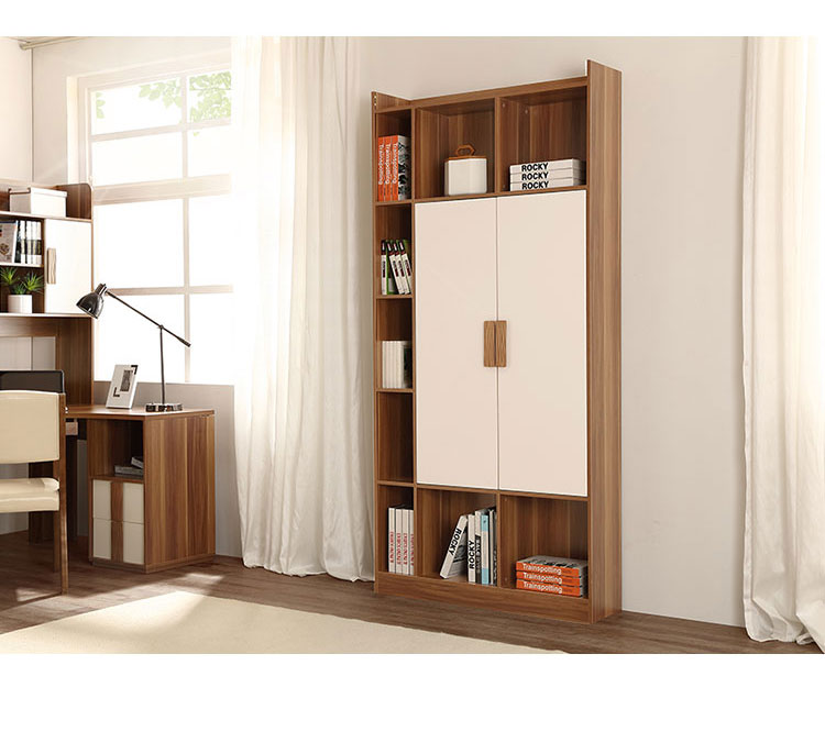 超级新品 林氏木业书柜书架简约现代带门书橱格子置物柜子自由组合