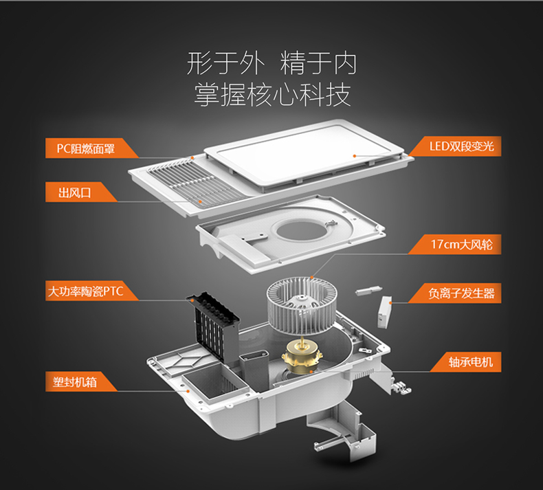 奥普浴霸面罩拆卸方法图片