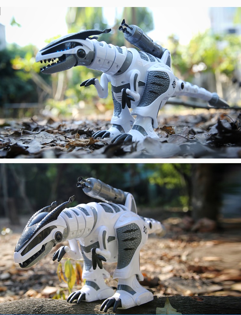 乐能k9电动遥控恐龙智能机器人霸王龙机械战龙会走益智男孩玩具儿童