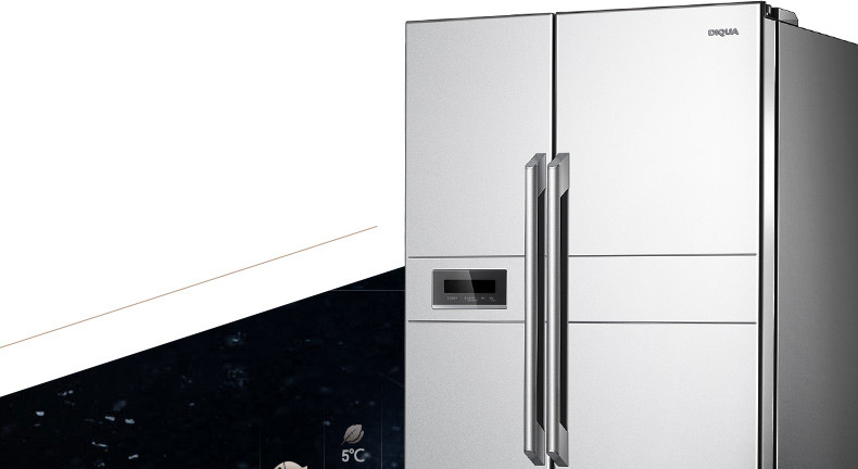 帝度(diqua) bcd-603wda 603升 风冷 对开门冰箱(亮光银色)