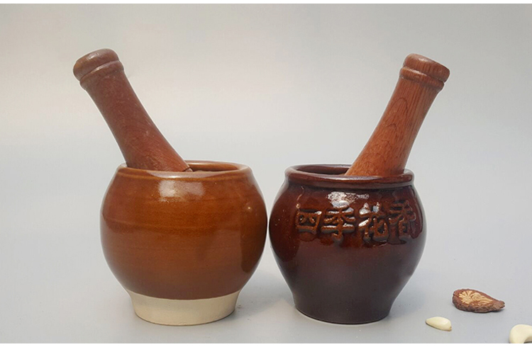 蒜臼陶瓷老式捣蒜器蒜蓉器蒜泥器研磨器蒜臼子家用砸蒜器石臼滑纹