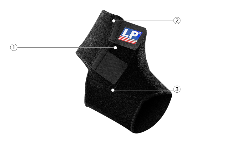 lp768运动用可调式护踝男运动扭伤防护女篮专业护脚腕固定防崴脚七包