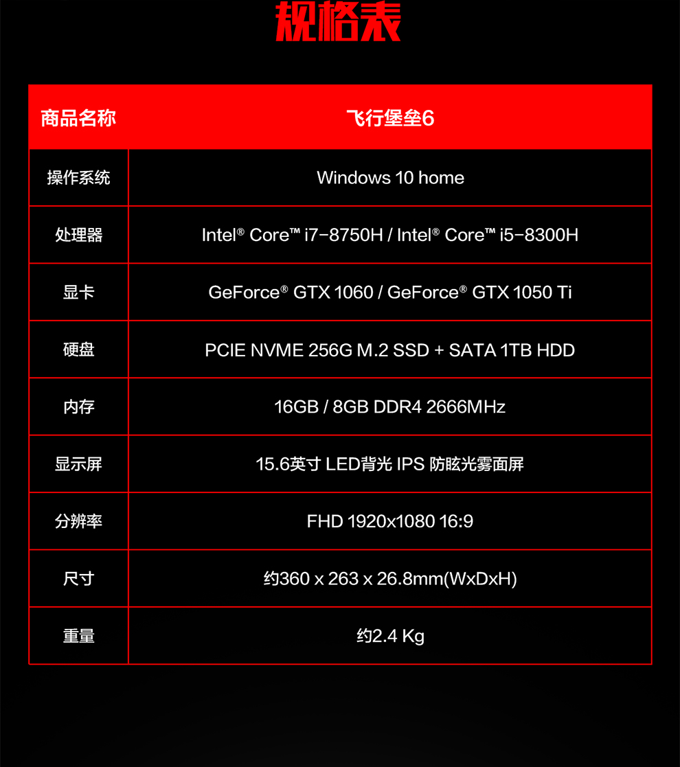 华硕asus飞行堡垒fx86fe156英寸游戏笔记本电脑i58300h8g512g4g独火陨