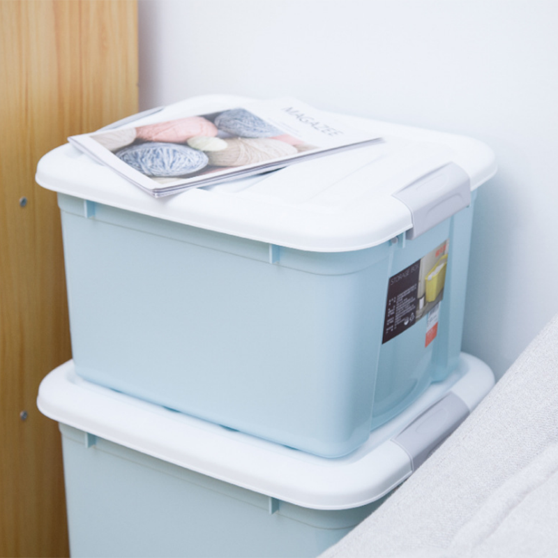 禧天龙塑料收纳箱卧室整理箱衣物储物箱24l445337250mm