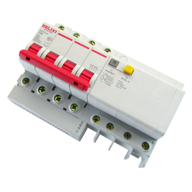 德力西小型漏电断路器dz47sle4p63ac型四相四线带零线漏电保护器单位