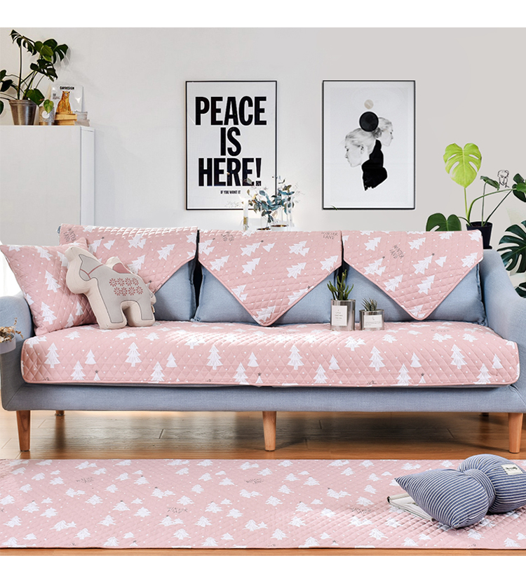 全棉纯棉沙发垫布艺四季通用北欧防滑简约现代坐垫组合沙发套巾罩