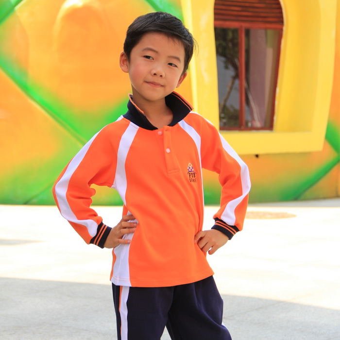 女士t恤 mtiny广州番禺校服 小学生男女春夏秋长袖t恤套装