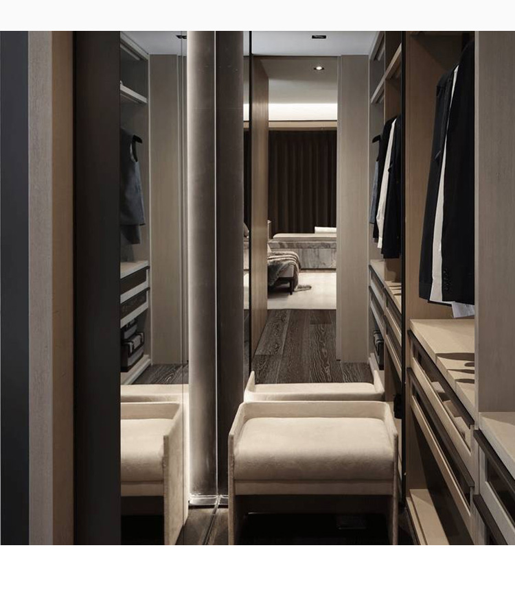 居里亚推拉门衣柜整体衣柜移门玻璃衣柜组合木质衣柜大衣橱定制趟门