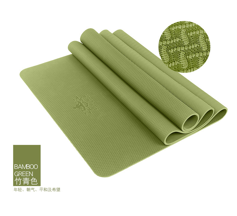 哈达瑜伽(hathayoga)瑜伽垫 哈达无味tpe瑜伽垫加厚加宽加长80cm瑜珈