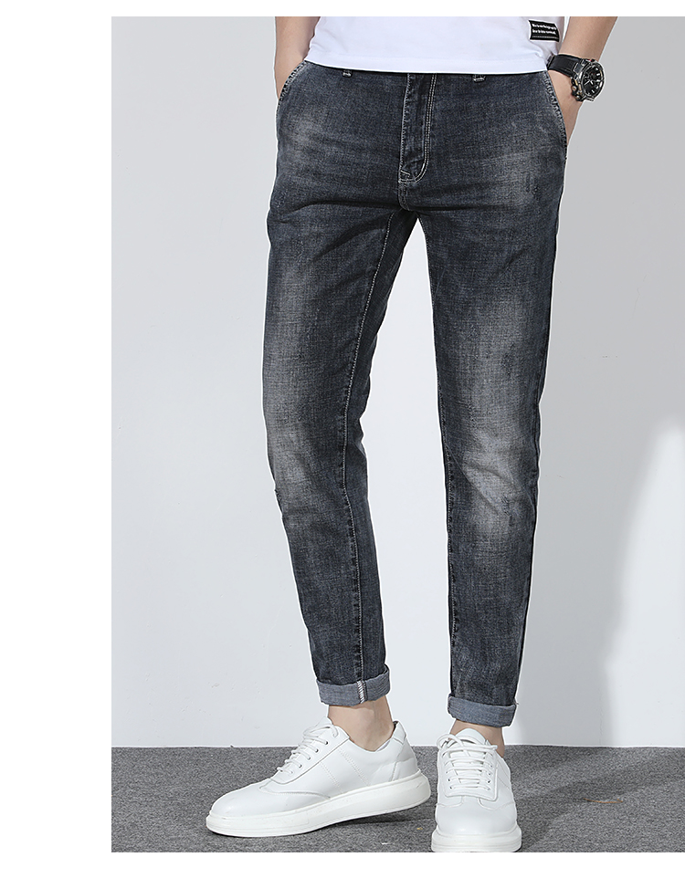 雅鹿男装牛仔裤男商务休闲舒适直筒牛仔裤男士牛仔裤s12fckc03221