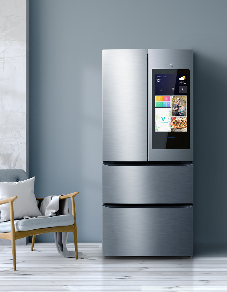 viomi云米bcd462wmbl462l法式多门四门21吋触屏ai语音大冰箱家用智能