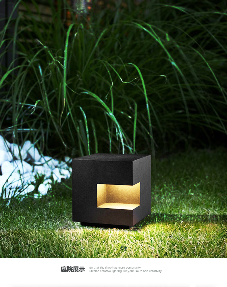 坪灯太阳能灯地灯北欧简约庭院灯花园灯外户外景观灯公园灯