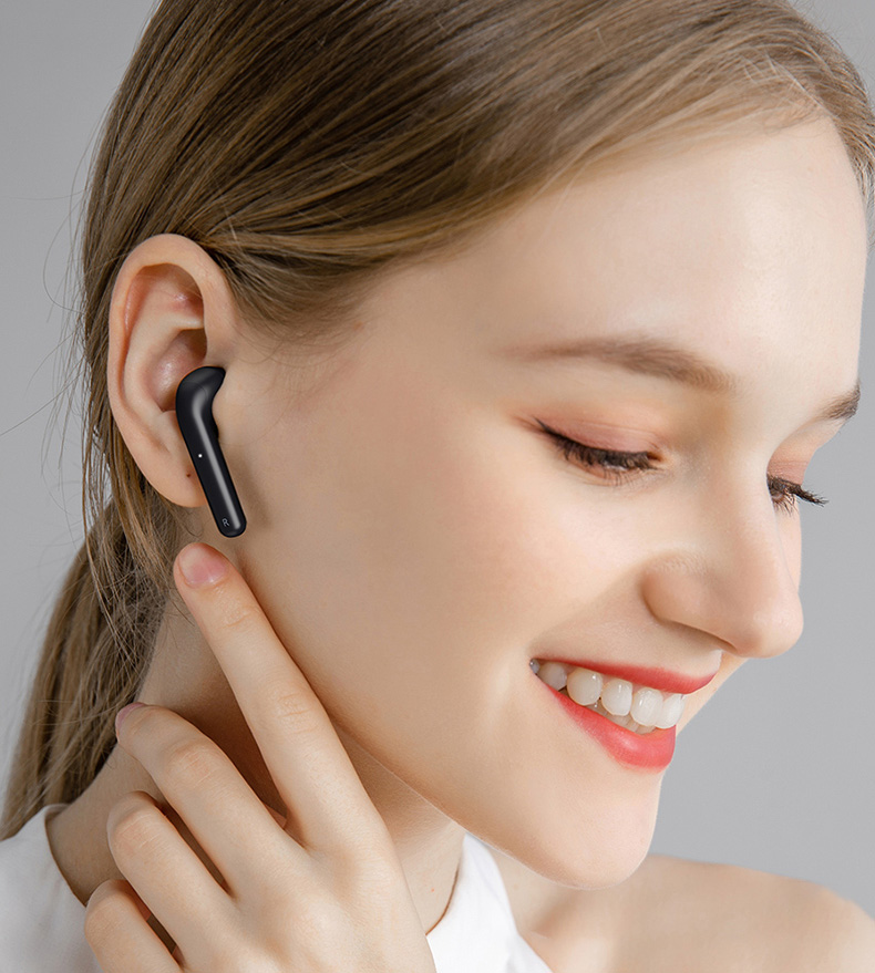 remax蓝牙耳机白色tws真无线双耳降噪半入耳式适用华为苹果小米安卓