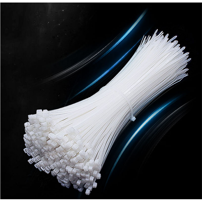 自锁式尼龙扎带理线带扎线10cm白色400支一袋两袋装