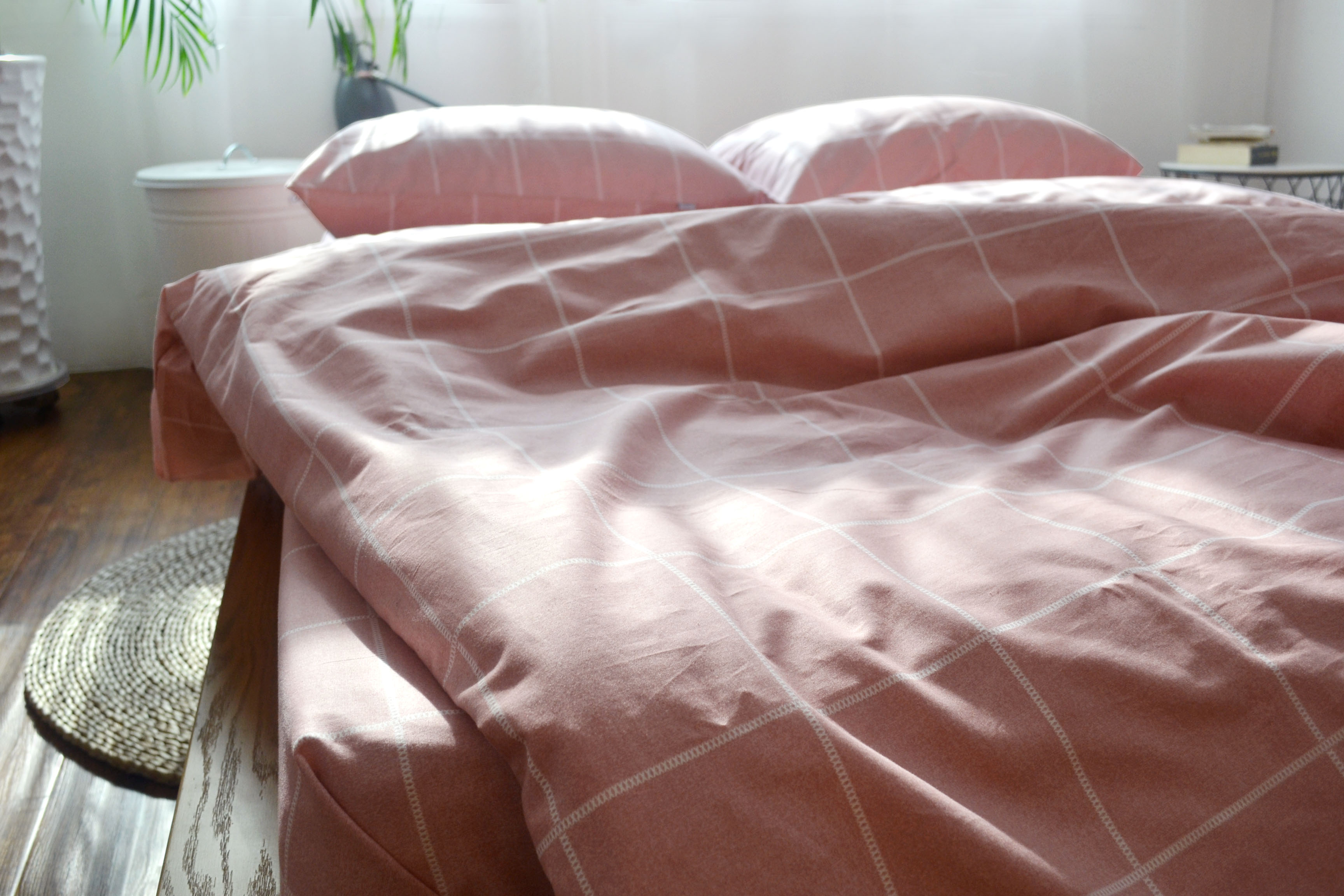 被套单件 简约温馨格子纯棉斜纹棉布被单全棉床品单人床双人床