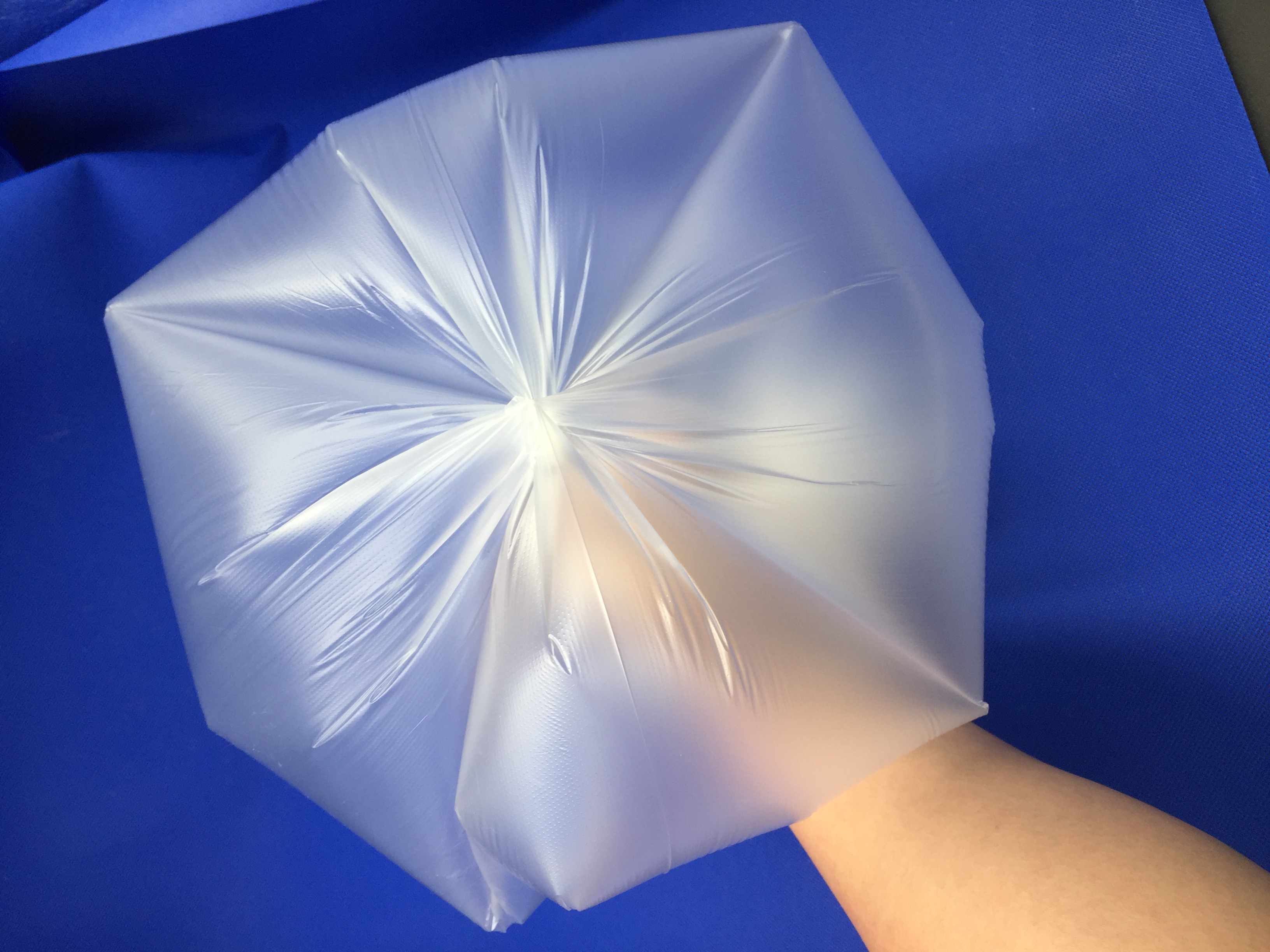 白色加厚垃圾袋家用一次性点断式塑料袋透明平口大号垃圾桶袋卷装