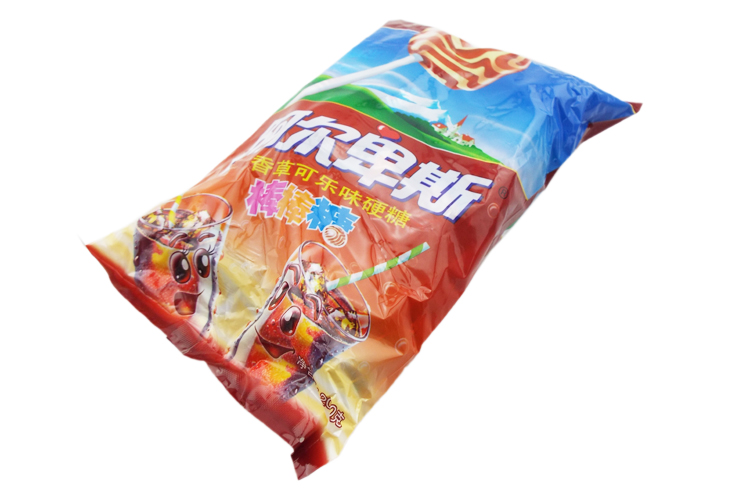 阿尔卑斯高级棒棒糖(香草可乐味)硬糖棒棒糖 200g休闲零食