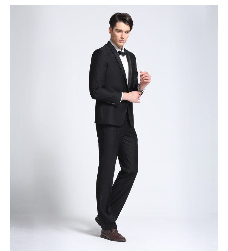 osd奥斯迪男士西服套装春秋韩版修身新郎结婚礼服正装商务职业装伴郎