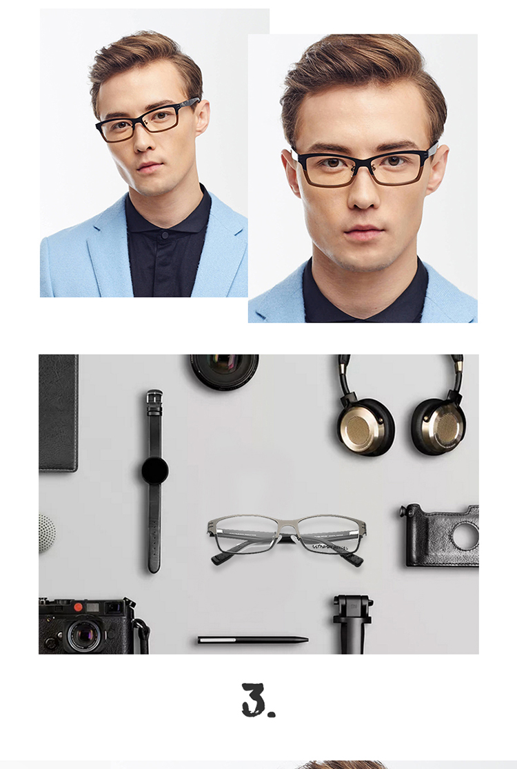 【奥特曼(ultraman)近视镜umo6412】 ultraman 奥特曼轻盈金属板材拼