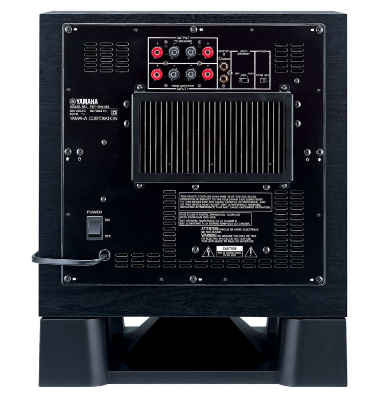 yamaha雅马哈ystsw315低音炮音响音箱家庭影院音箱大功率