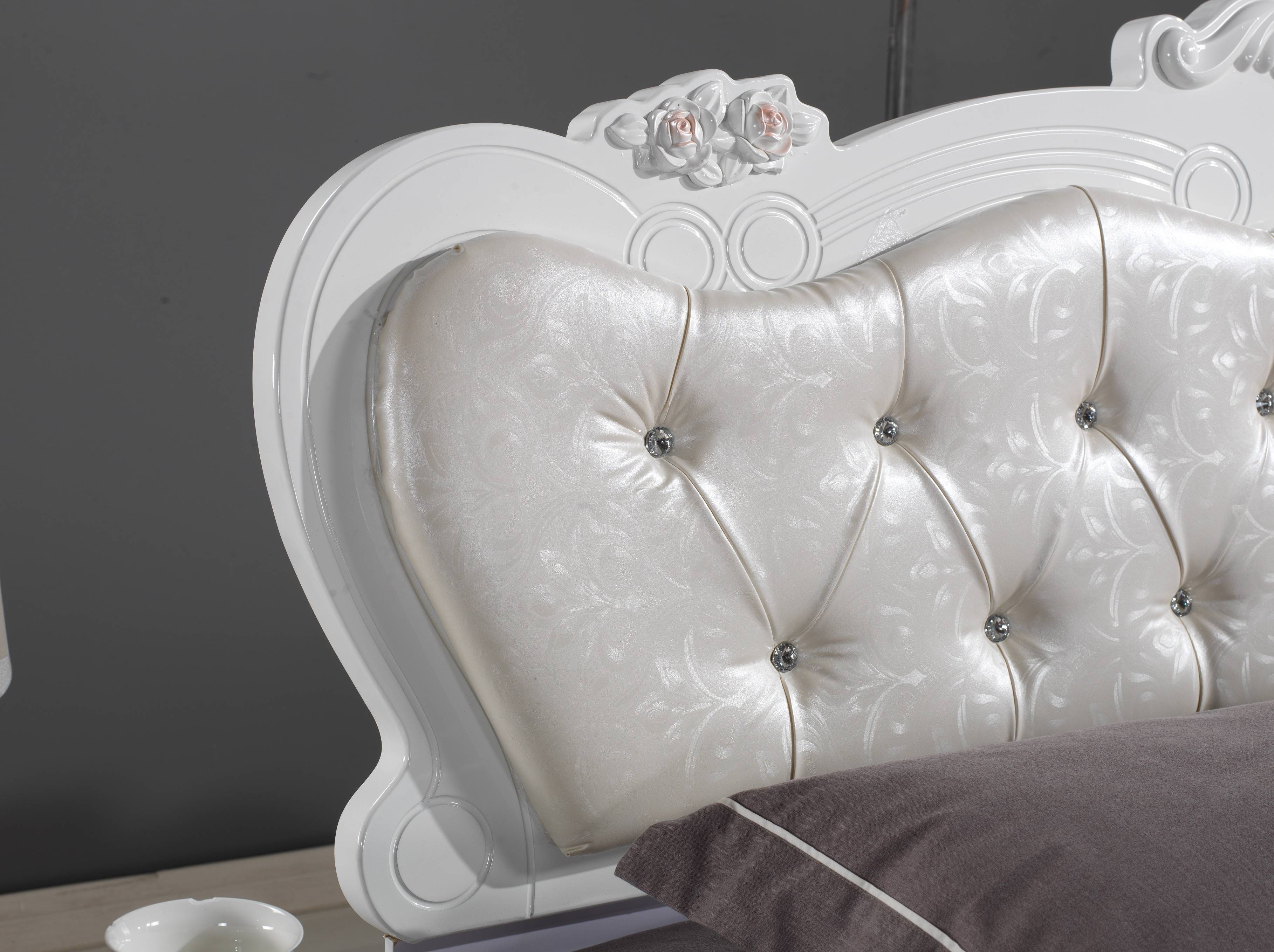 欧式床头板18米软包床头皮艺简约床头板烤漆床头板双人靠背