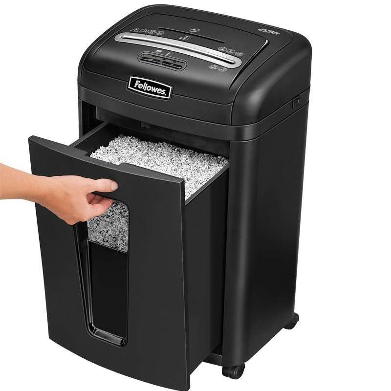 范罗士(dw)碎纸机 450m 可碎7张 碎纸效果2*12mm粒状 容量18l 黑色