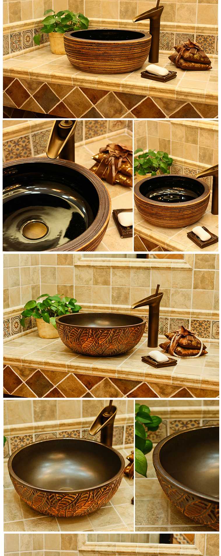 长方形浴室脸盆小户型冷热面盆旋转中式冷水组合厕所欧式卫浴卫生间