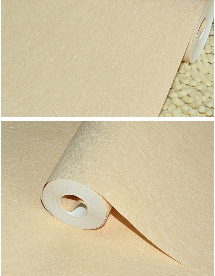 素色纯色拉丝仿蚕丝纹工装满贴墙纸客厅餐厅酒店饭店简约背景壹德壹