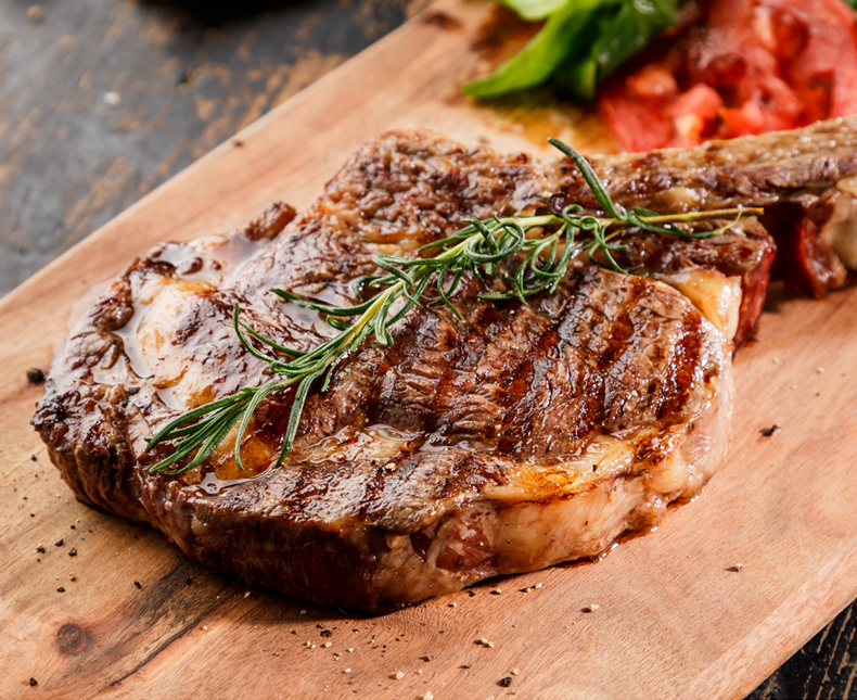 苏宁易购超市elders澳洲塔斯马尼亚草饲带骨肉眼牛排500g