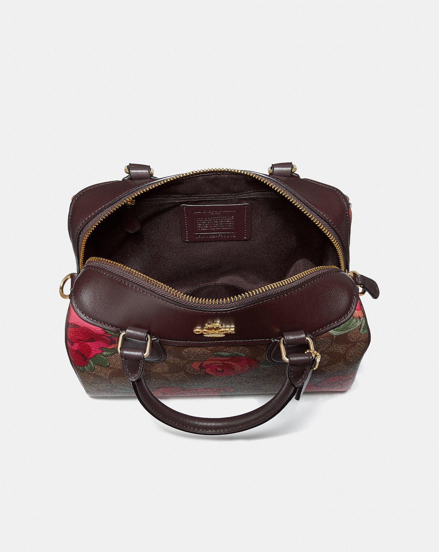 【直营】蔻驰(coach) 迷你波士顿包bennett 涂层帆布 女士单肩包斜