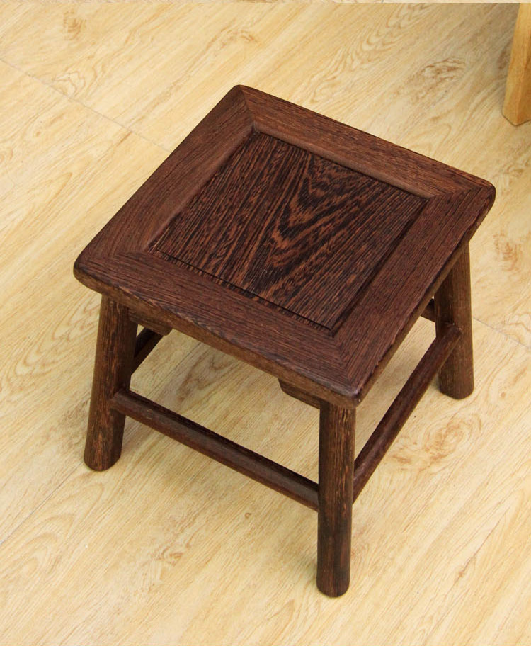 古典新款鸡翅木实木小板矮凳凳家用茶几凳钓鱼换鞋凳小木凳浴室洗壹德