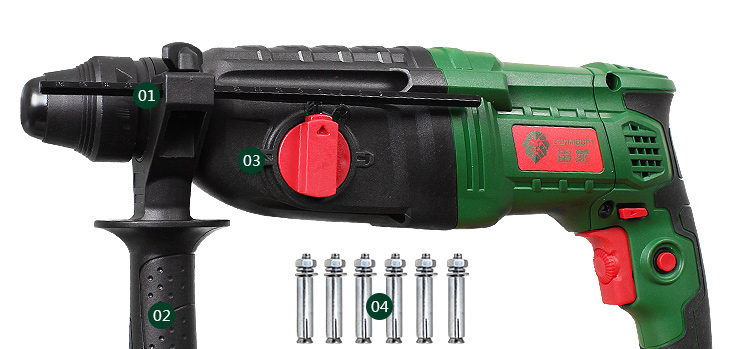 苏宁自营雷蒙lh226dre850w冲击钻电锤手电钻电镐三功能电动工具