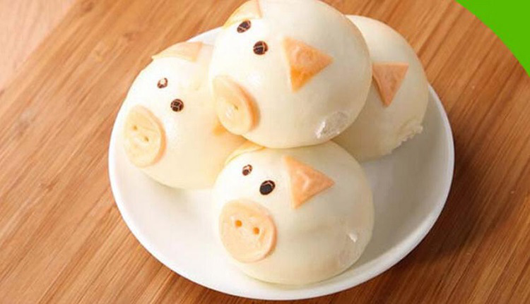 思念猪猪红豆包卡通包子300g10只1包速冻食品方便速食bi