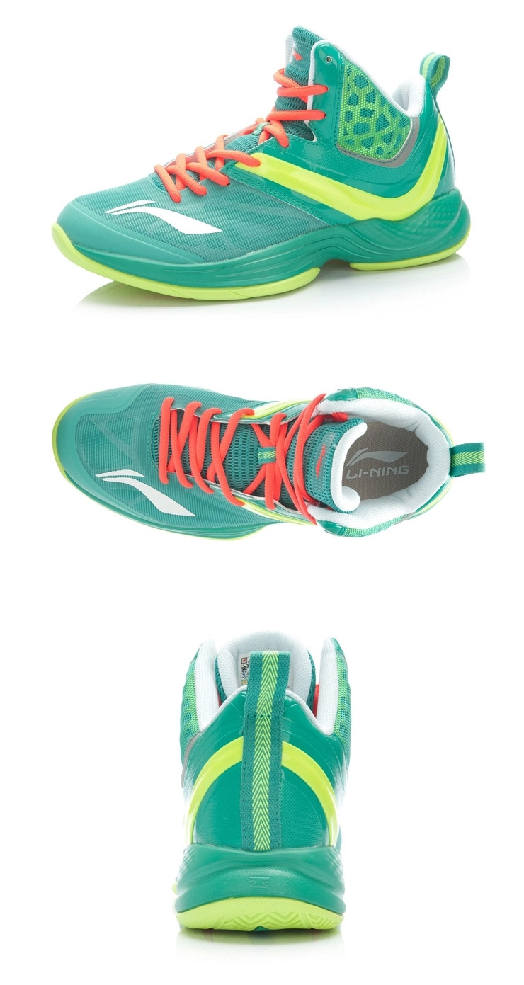 夏款 正品李宁男子超轻12代李宁云高帮篮球鞋abfk019-1-4