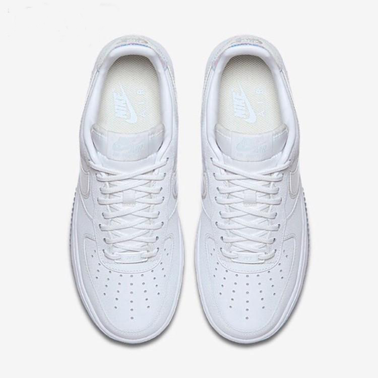 airforce1纯白af1空军一号女子镜面镭射尾水晶底616725105