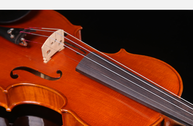 红棉v629 4/4高档小提琴纯手工小提琴比赛考级收藏演奏花纹小提琴