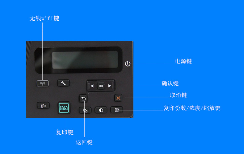 惠普hp m126nw 黑白激光办公多功能打印机一体机