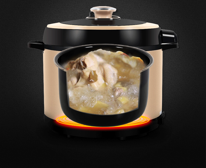 海尔(haier) hpc-yls5025 电压力锅 家用智能双胆5l电压力锅 多重安全