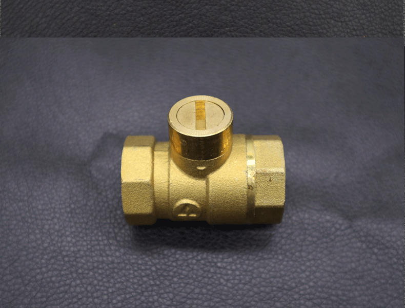 丰灵加厚全铜一字锁锁闭铜球阀带钥匙锁暖气阀表前阀磁性开关