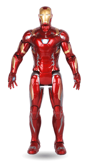 正版14寸大号钢铁侠ironman复仇者联盟3发光美14寸带底座钢铁侠眼睛