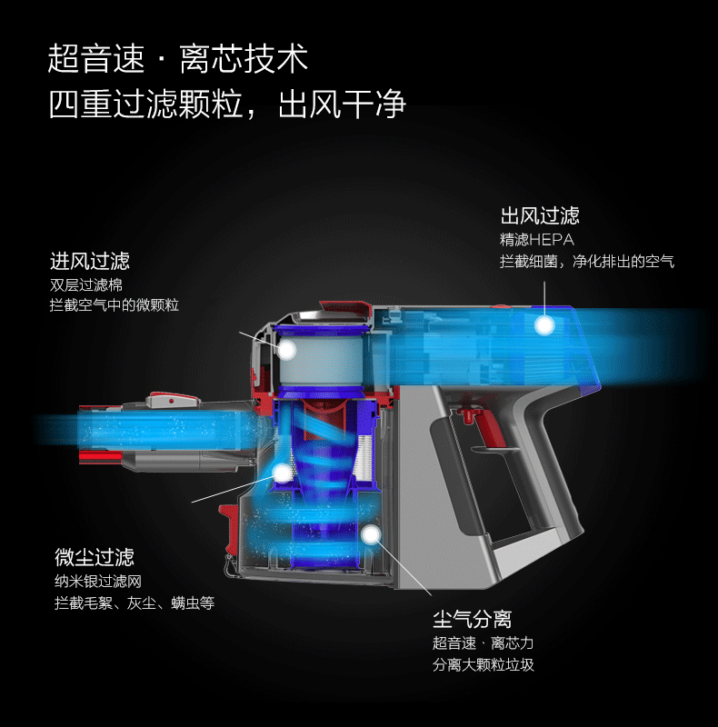 科沃斯tek无线手持吸尘器a8hero家用除螨仪清洁扫地机科沃斯机器人