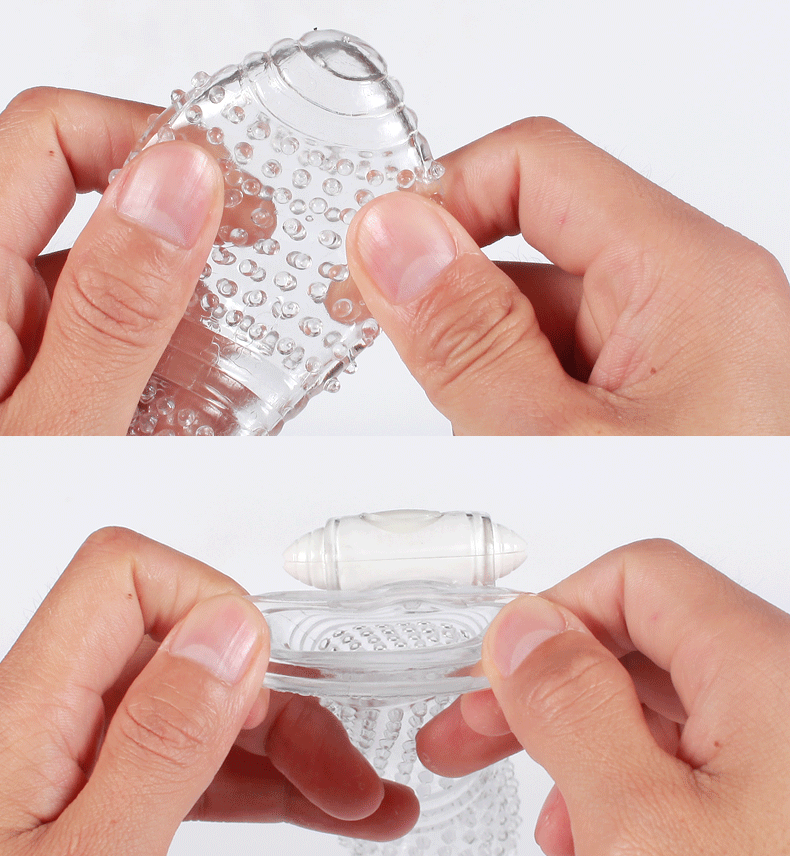 取悦飞毛腿水晶套延时持久避孕安全粗大颗粒螺纹震动锁精环成人情趣