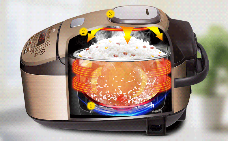 美的mideambwfz4016xm迷你多功能智能wifi家用电饭煲4升4l