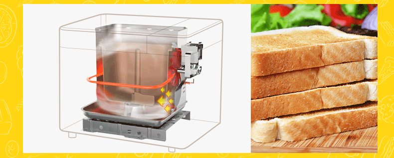 烤面包机内部结构图片